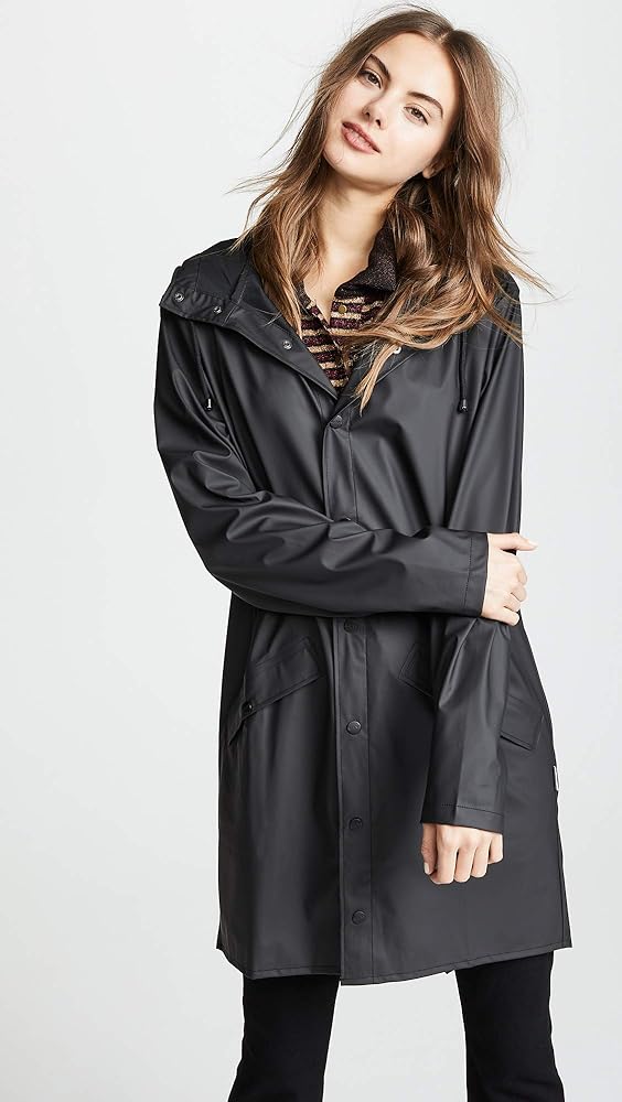 RAINS North Rain Jacket M ブラック Black Hooded Rain Long Jacket - Rains – Assembly New York